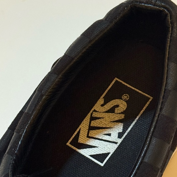 Vans Men's Black and Gray Checkered Sneakers - Picture 4 of 7